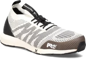 Timberland PRO Men's Radius Knit Slip-On Composite Safety Toe Industrial Athletic Work Shoe, White/Black, 11M