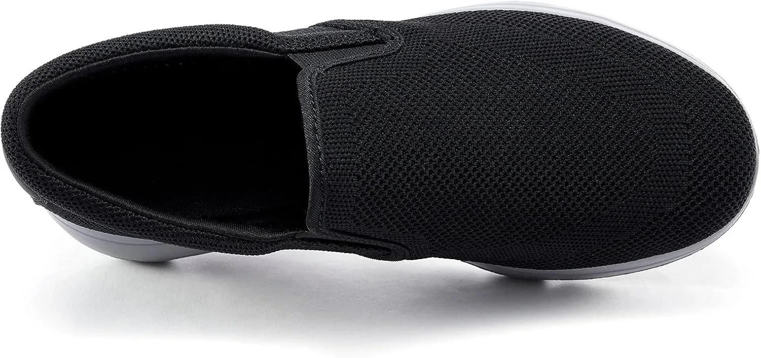 TIOSEBON Men's Mesh Slip On Walking Shoes Loafers-Work Drving Tennis Shoes