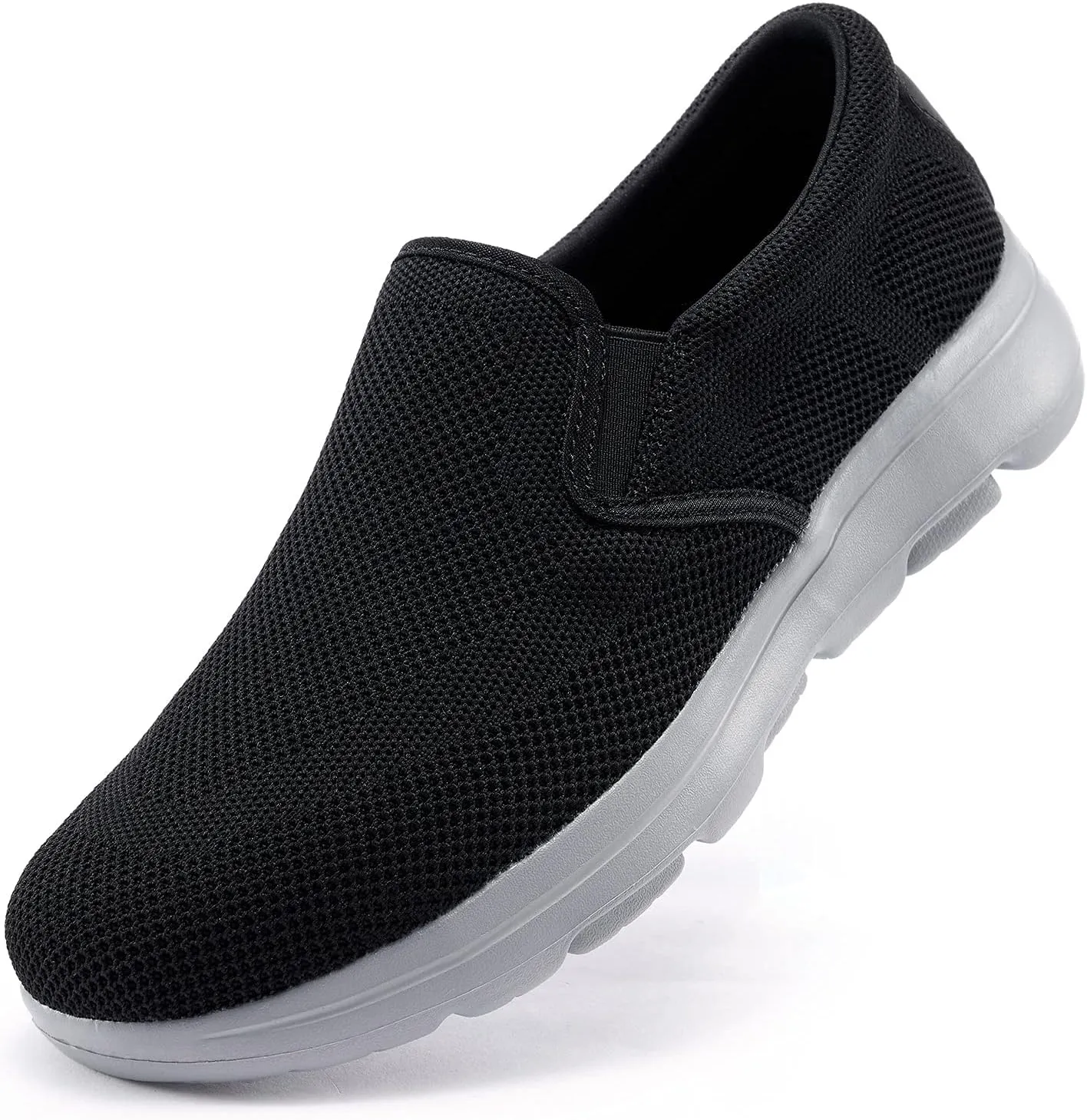 TIOSEBON Men's Mesh Slip On Walking Shoes Loafers-Work Drving Tennis Shoes