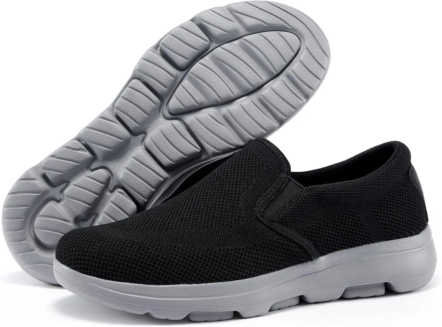 TIOSEBON Men's Mesh Slip On Walking Shoes Loafers-Work Drving Tennis Shoes