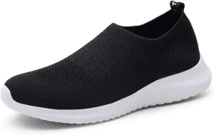 TIOSEBON Men's Slip On Walking Shoes Knit Mesh Tennis Sneaker