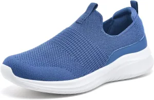 TIOSEBON Women's Walking Tennis Shoes Knit Slip on Mesh Comfortable Sneaker