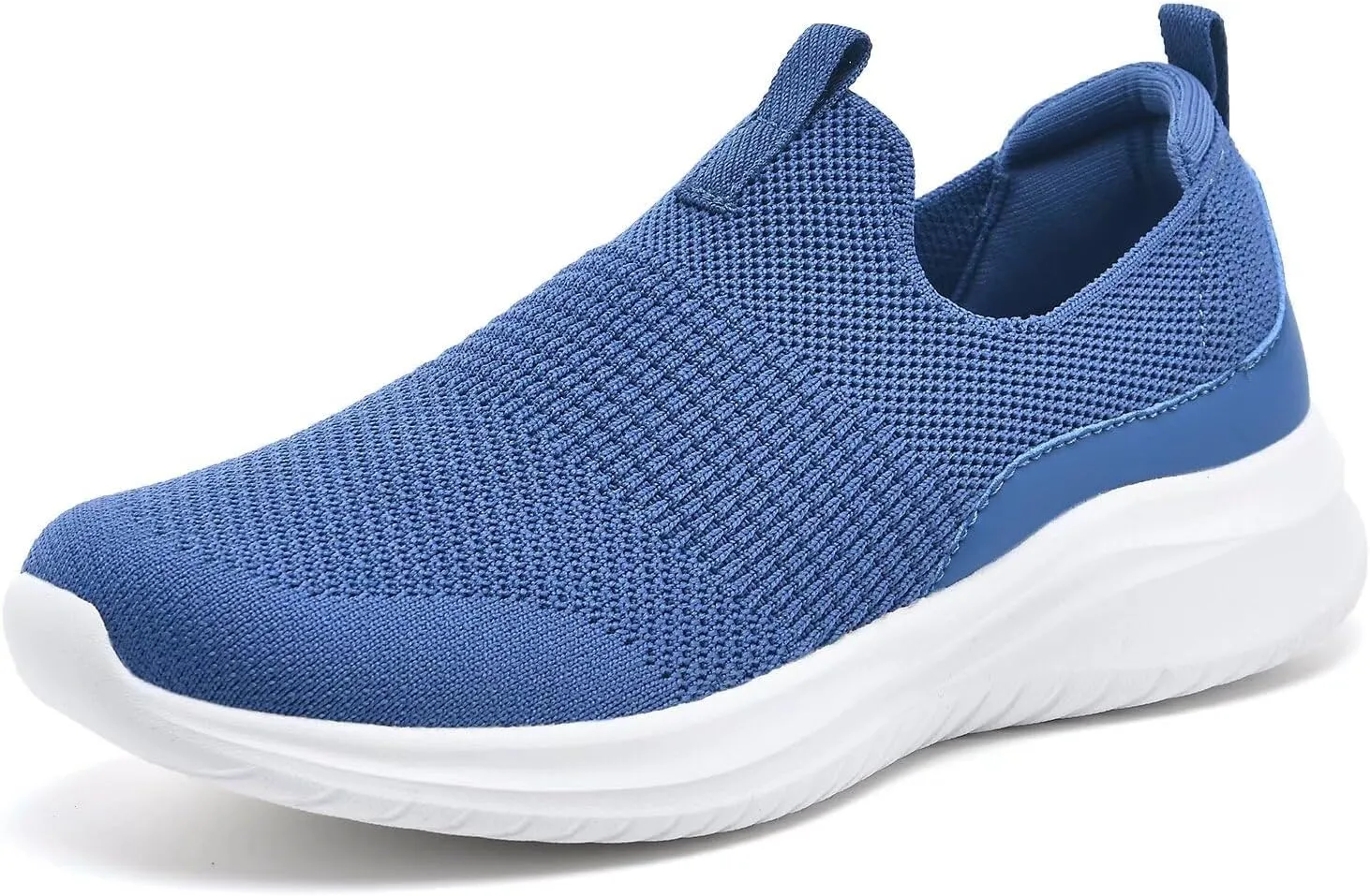 TIOSEBON Women's Walking Tennis Shoes Knit Slip on Mesh Comfortable Sneaker