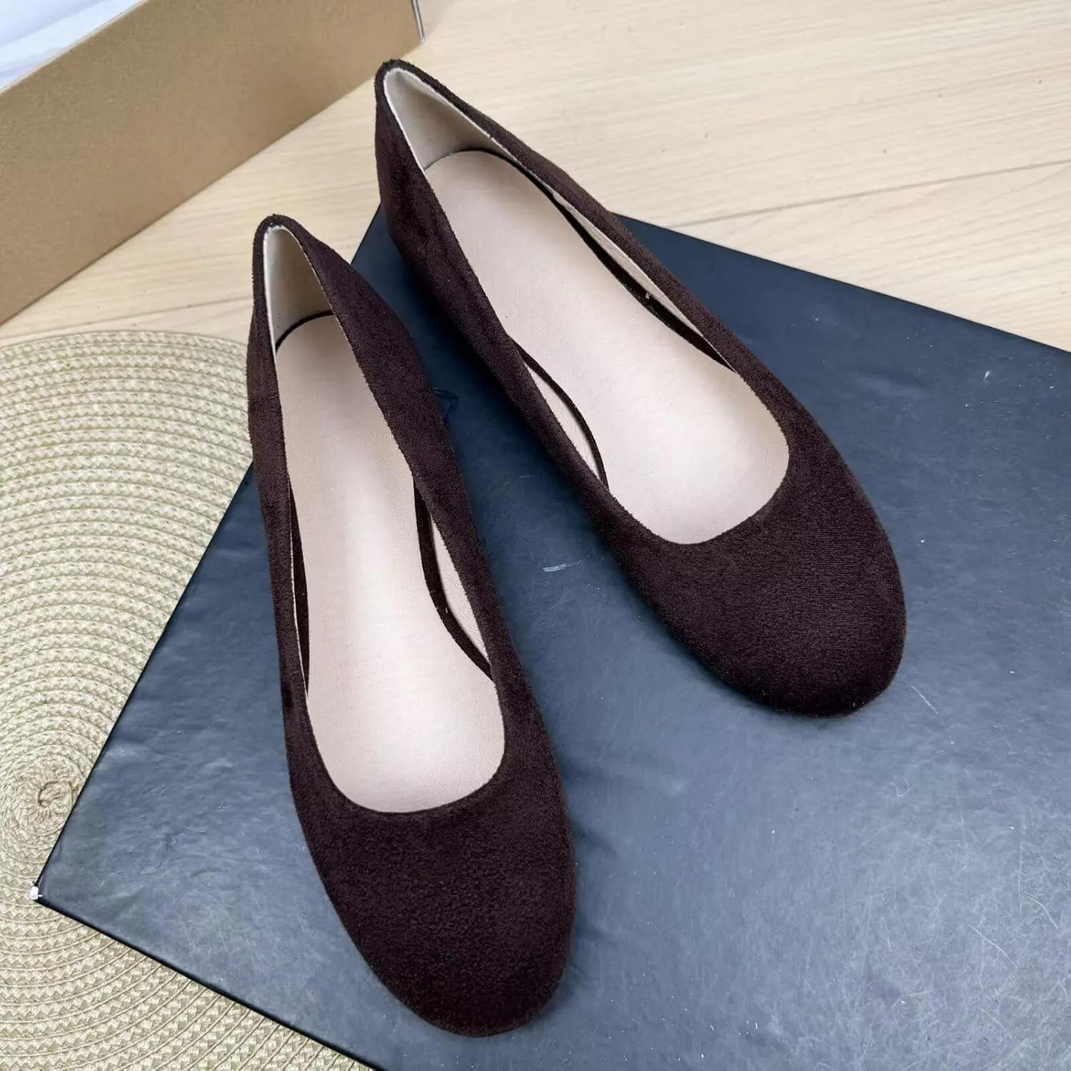 TN TANGNEST Women Pointed Toe Flats Comfortable Flat Ballet Shoes