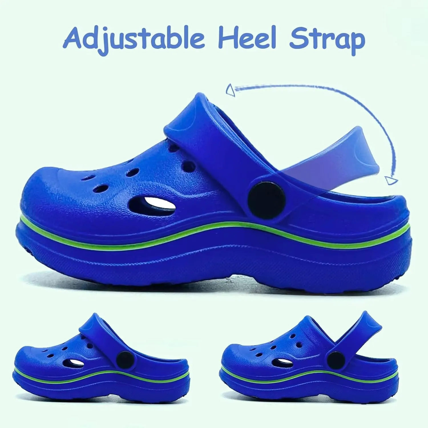 Toddler Girls Boys Clogs Classic Garden Shower Beach Pool Swim Slip on Sandals Slides Children Kid Cute Water Shoes