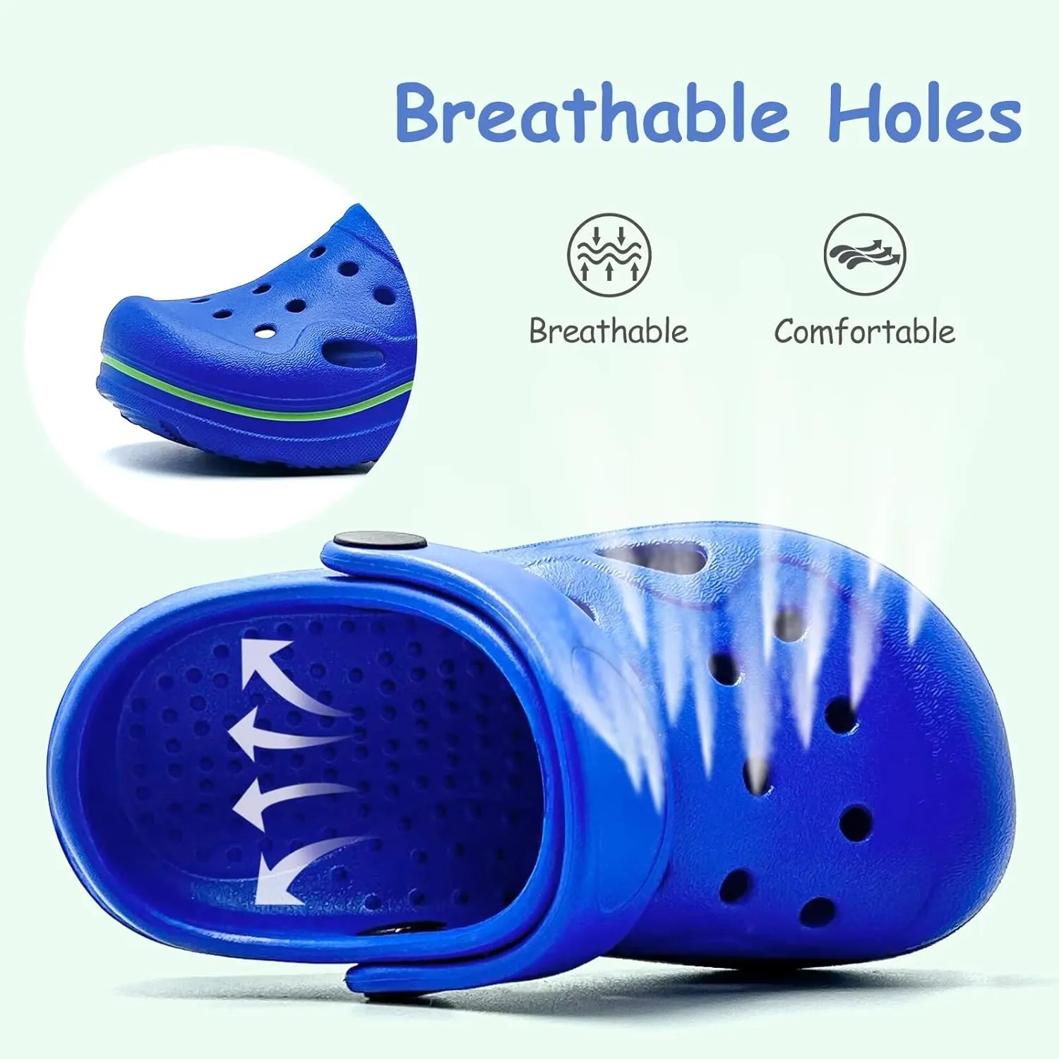 Toddler Girls Boys Clogs Classic Garden Shower Beach Pool Swim Slip on Sandals Slides Children Kid Cute Water Shoes