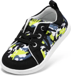 Toddler Wide Toe Box Barefoot Shoes: Boys Tennis Sneakers, First Walking Shoes, Flex Comfort Outdoor