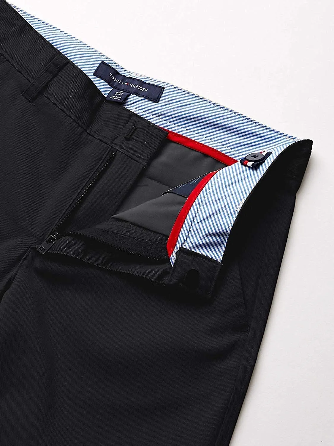 Tommy Hilfiger Boy's Flat Front Twill Blend Dress Pants