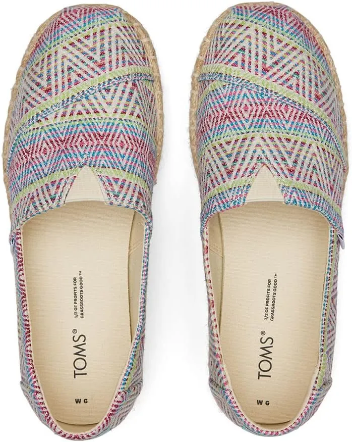 TOMS womens Alpargata Platform Rope Sole