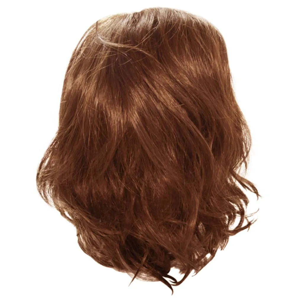 Toni Brattin Spectacular Wig - Shoulder-Length Layered Waves & a Soft, Airy Bang - Heat-Friendly Synthetic Fiber Looks & Feels like Natural Hair - Adjustable & Comfortable (Dark Red, Plus)