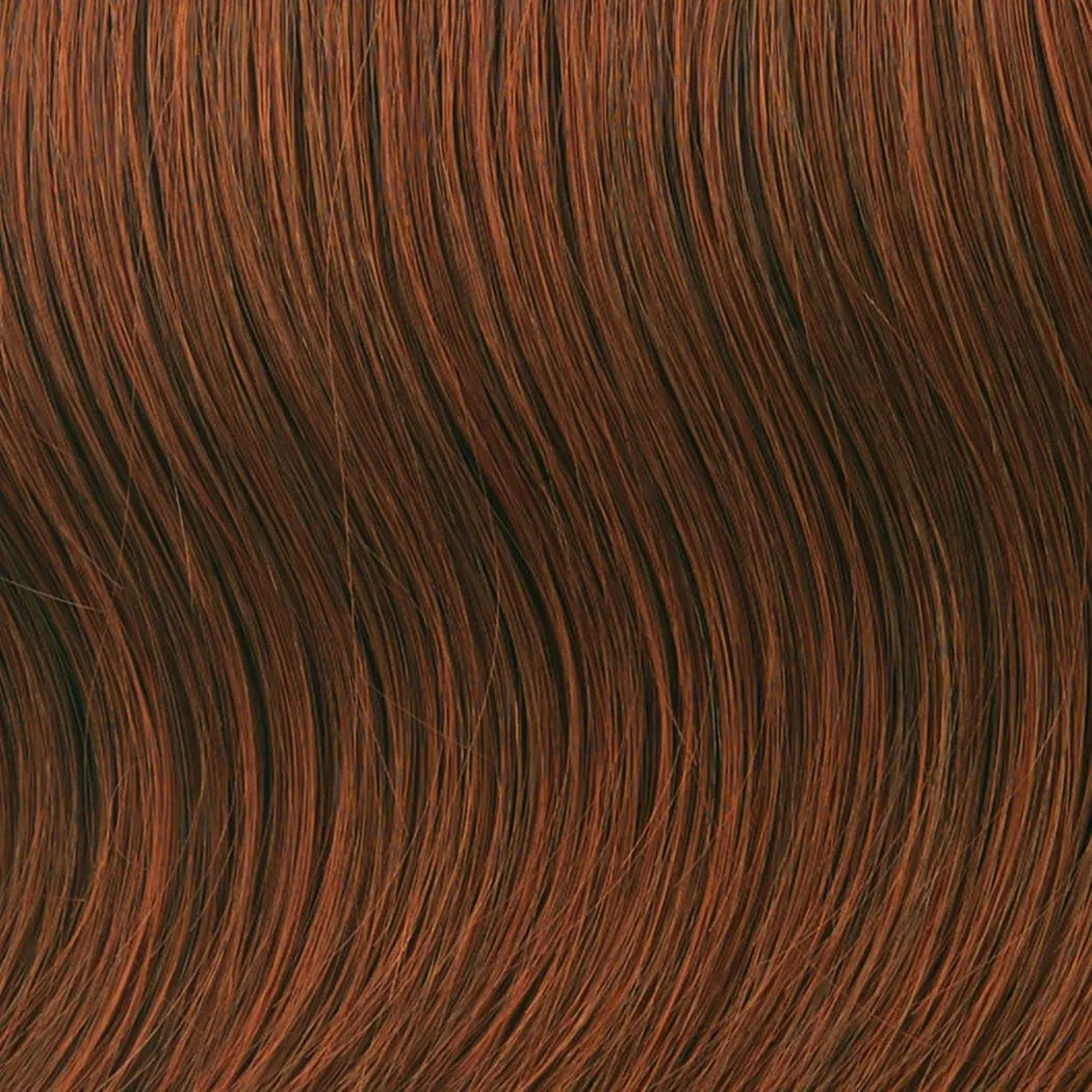 Toni Brattin Spectacular Wig - Shoulder-Length Layered Waves & a Soft, Airy Bang - Heat-Friendly Synthetic Fiber Looks & Feels like Natural Hair - Adjustable & Comfortable (Dark Red, Plus)