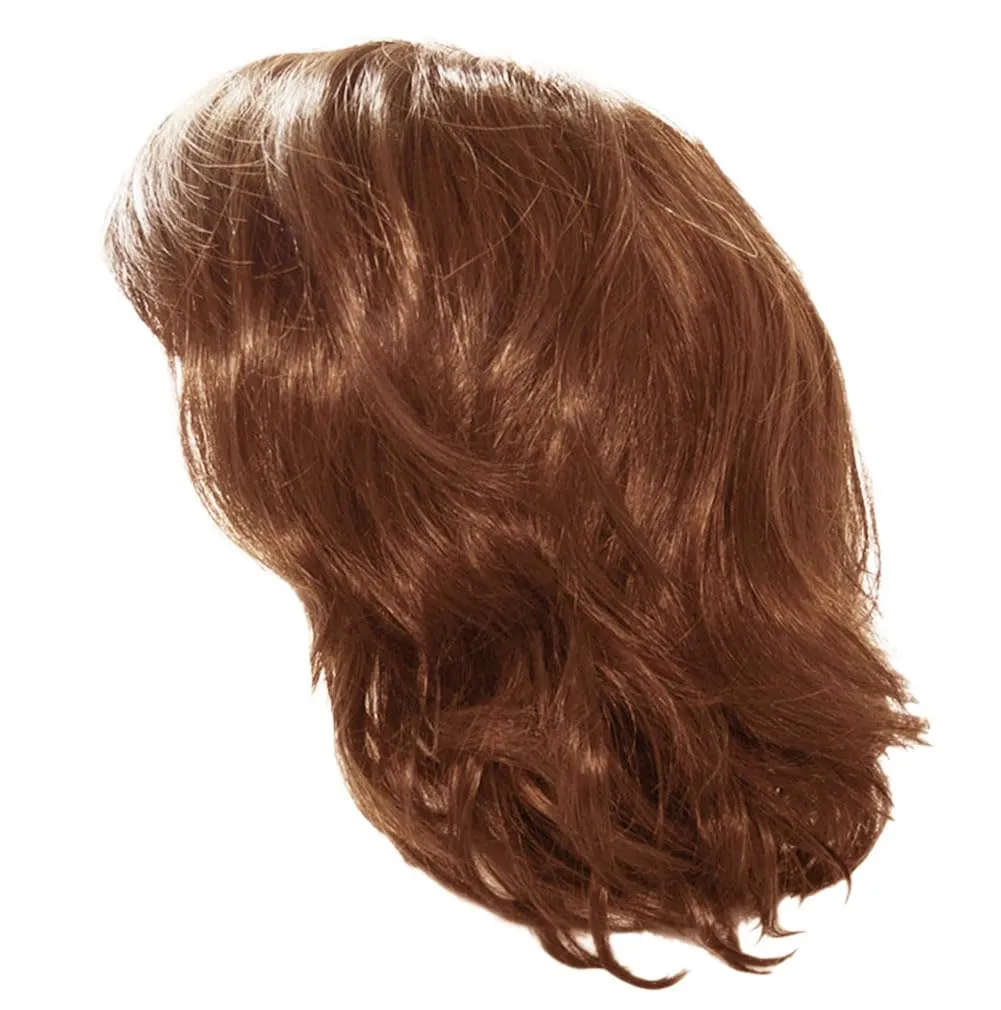 Toni Brattin Spectacular Wig - Shoulder-Length Layered Waves & a Soft, Airy Bang - Heat-Friendly Synthetic Fiber Looks & Feels like Natural Hair - Adjustable & Comfortable (Dark Red, Plus)