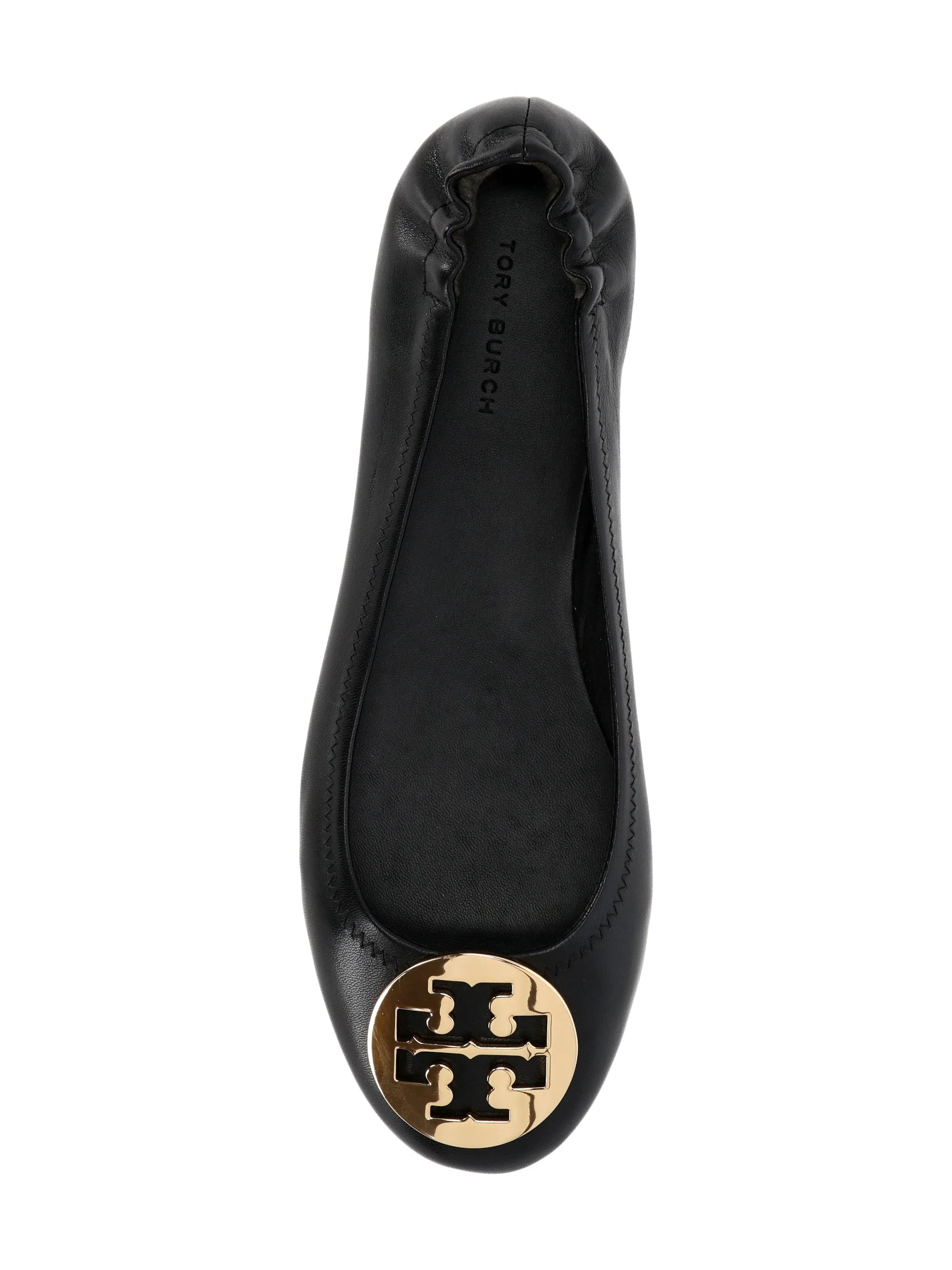Tory Burch Soft Suede Black Flat Shoes