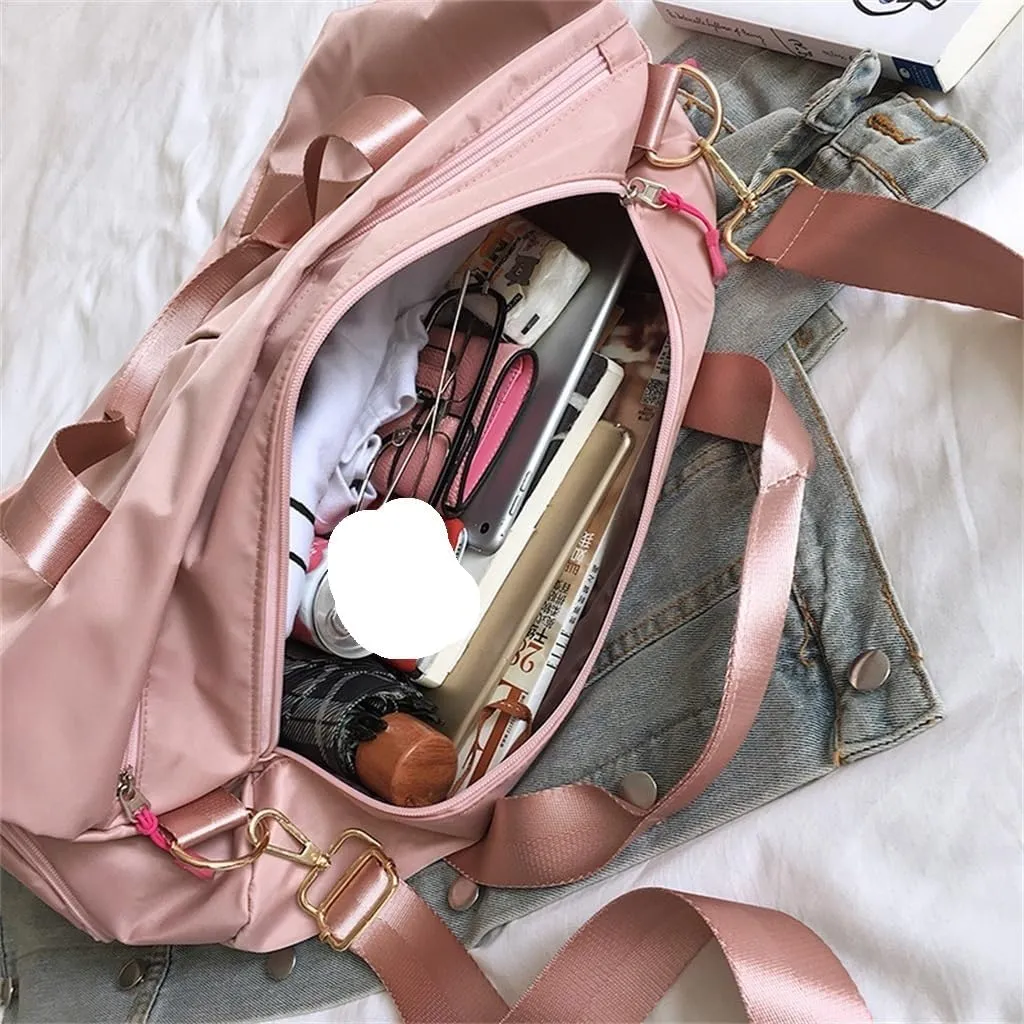 Travel Handbag Outdoor Travel Bag Sports Gym Bags Training Fitness Yoga Sport Bag with Shoes Compartment(Gray)