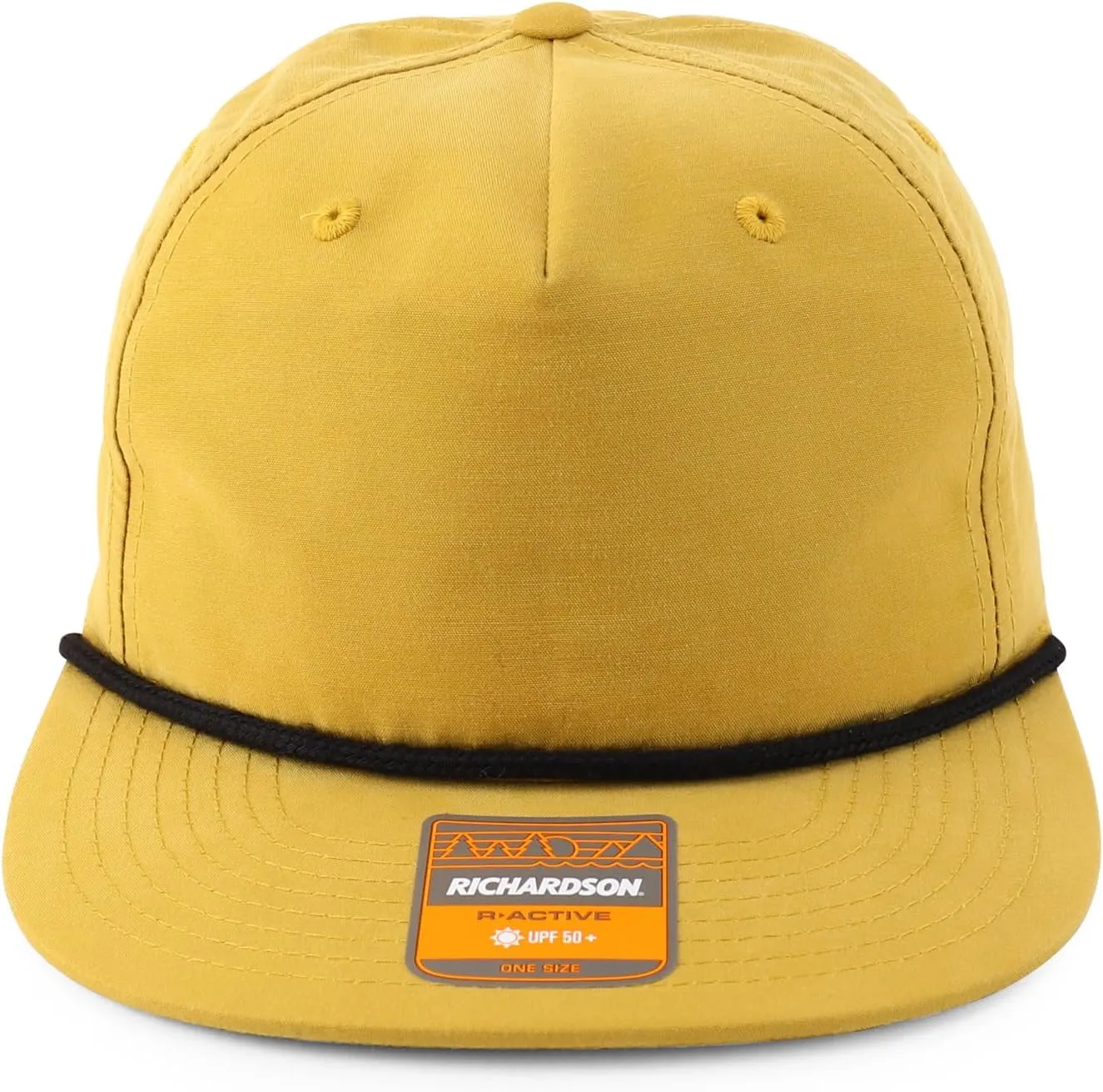 Trendy Apparel Shop UPF 50 Unstructured 5 Panel Flatbill Golf Snapback Cap