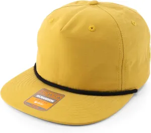 Trendy Apparel Shop UPF 50 Unstructured 5 Panel Flatbill Golf Snapback Cap