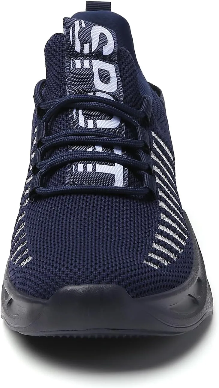 TSIODFO Men's Walking Shoes Slip On Athletic Running Tennis Sneakers