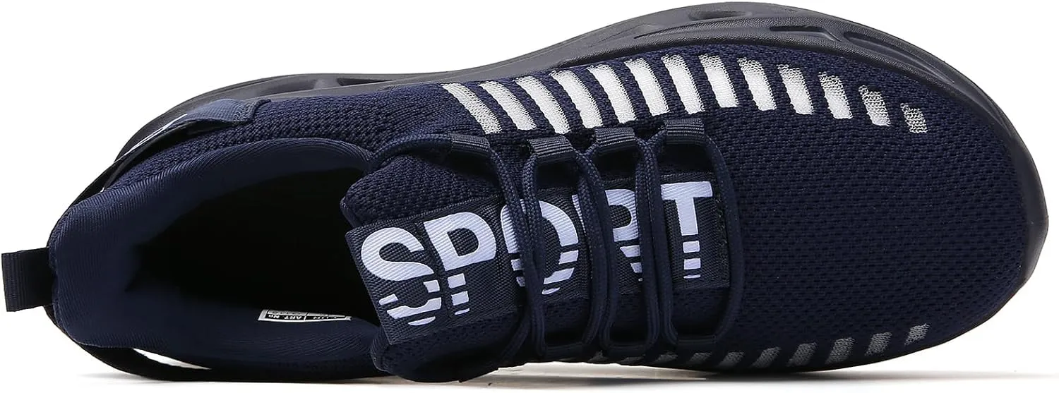TSIODFO Men's Walking Shoes Slip On Athletic Running Tennis Sneakers