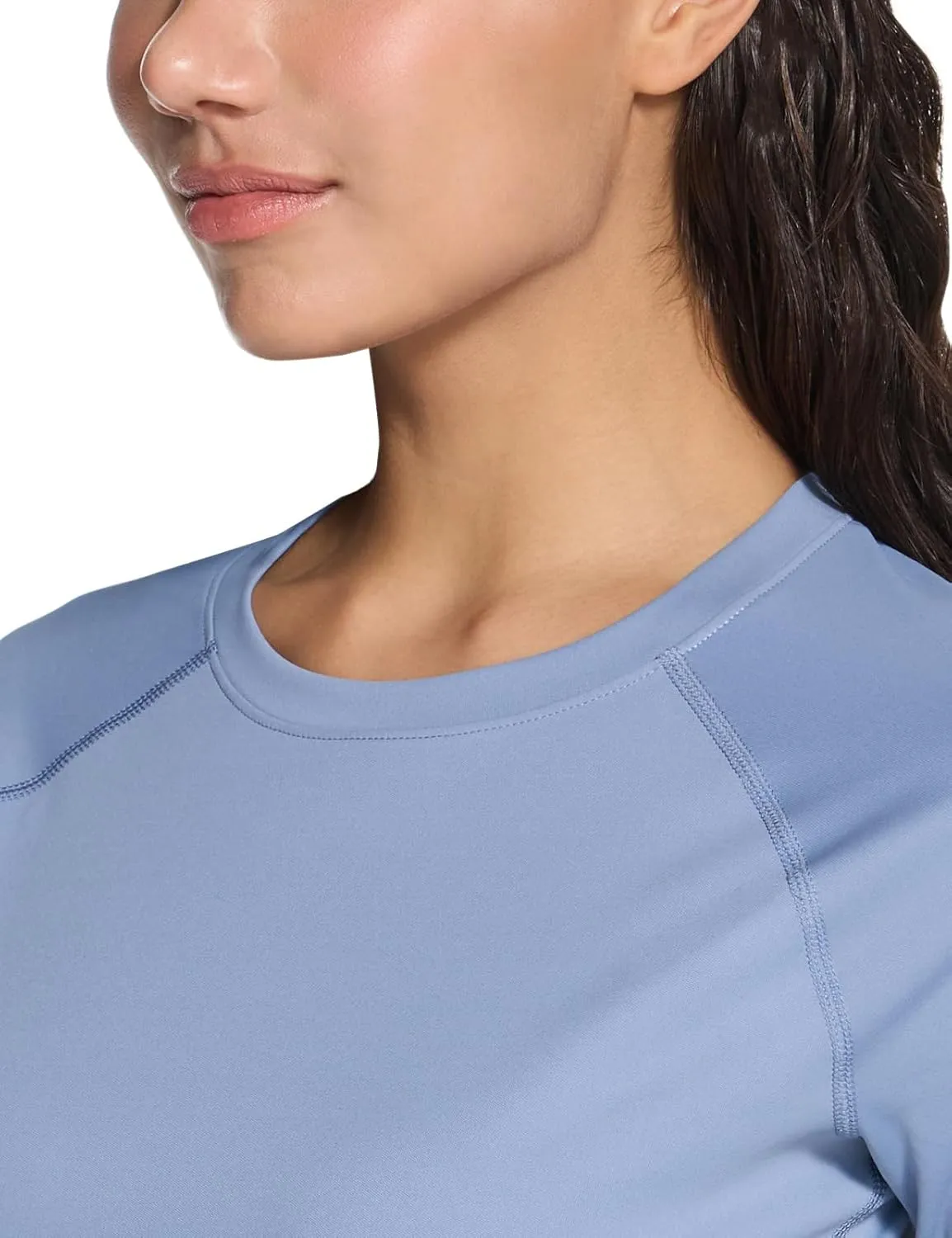 TSLA Women's Long Sleeve Rash Guard Swim Shirts, UPF 50  UV Protection Regular-Fit Quick Dry Water Shirts