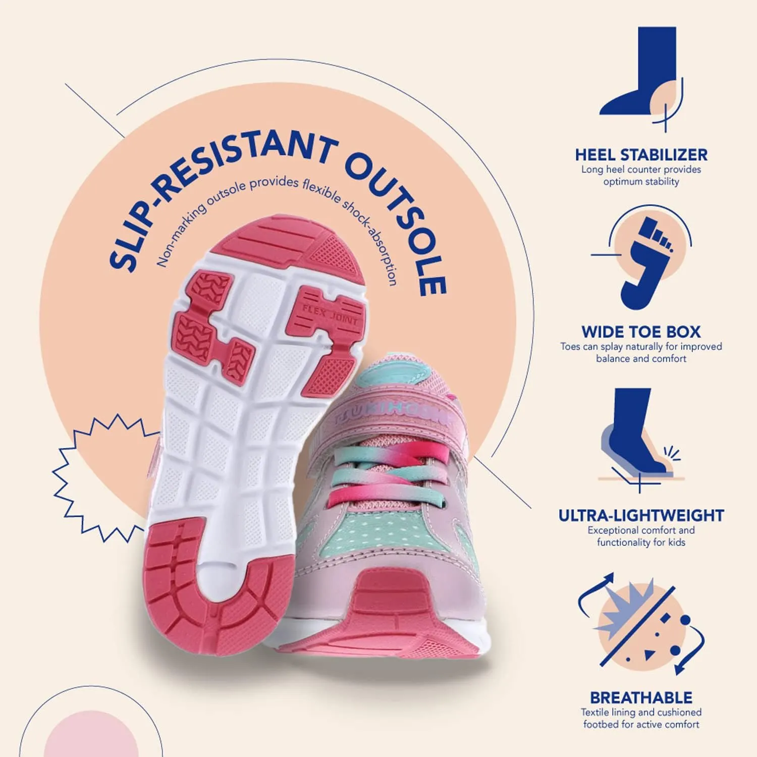 Tsukihoshi Rainbow Sneaker (Toddler/Little Kid/Big Kid)