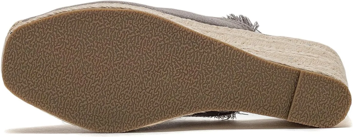 U-lite Women's Flatform Espadrille Wedge Sandal, Universal Comfortable Casual Closed Toe, Classic Summer Sandals