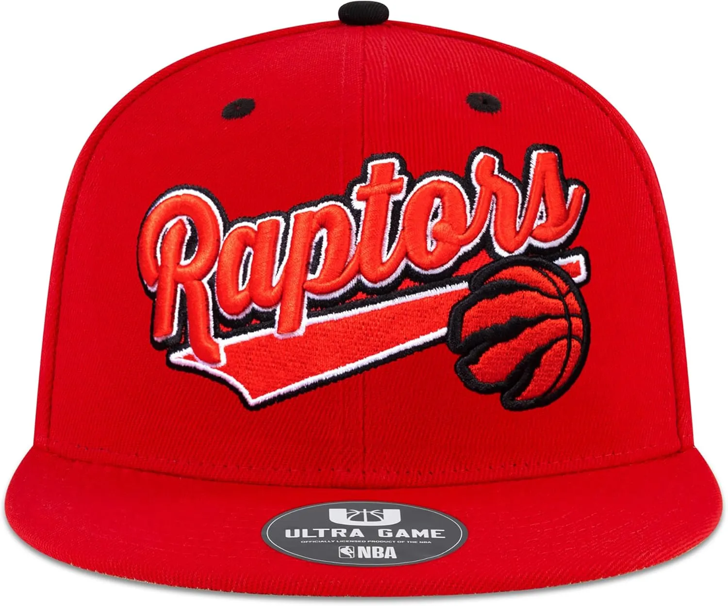 Ultra Game Men's NBA Official Snap Back 3D Embroidered Team Logo Baseball Cap Hat
