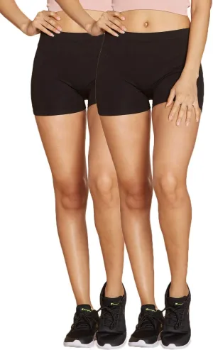 Urban Look Super Stretch Body Enhancing Seamless Ribbed Slip Shorts Biker Shorts for Under Dresses and Workout