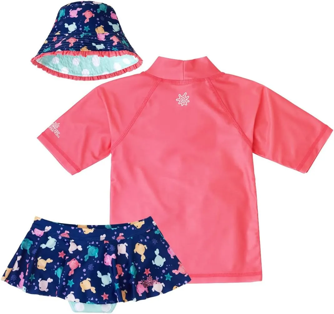 UV SKINZ UPF 50  Girls' 3-Piece Swim Set