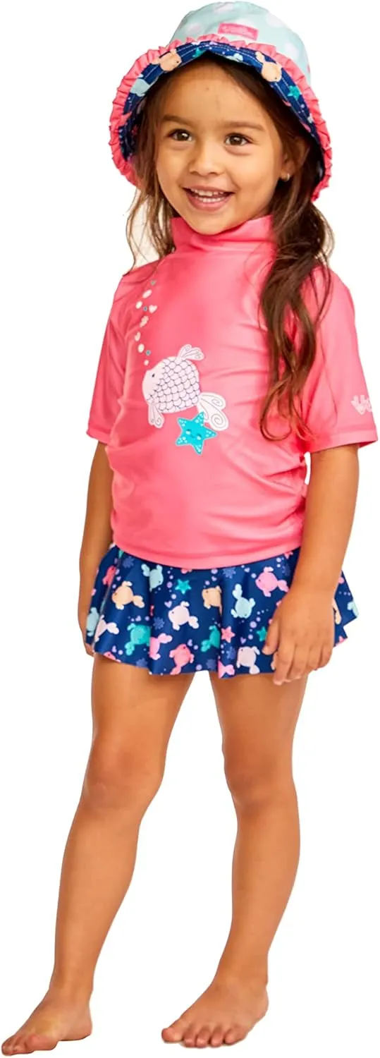 UV SKINZ UPF 50  Girls' 3-Piece Swim Set