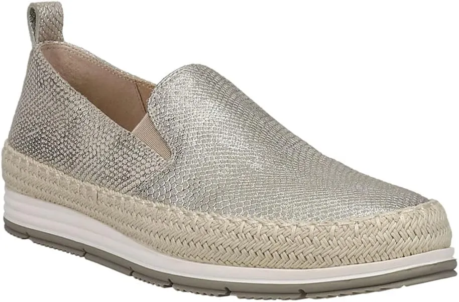 VANELi Womens Qanat Metallic Espadrille Slip On Sneakers Shoes Casual - Gold, Silver