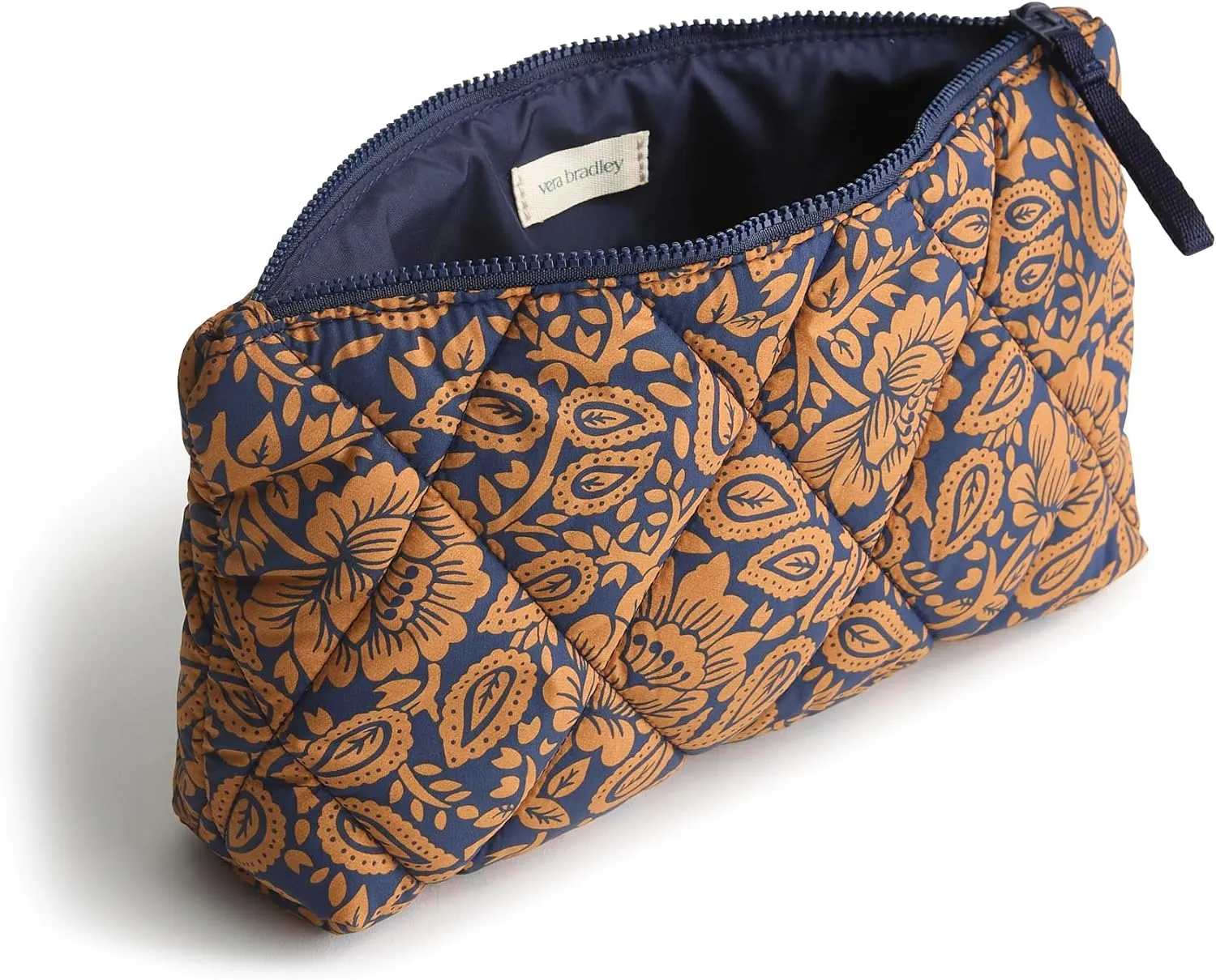 Vera Bradley Featherweight Medium Pouch, Lotus Montage Roasted Pecan