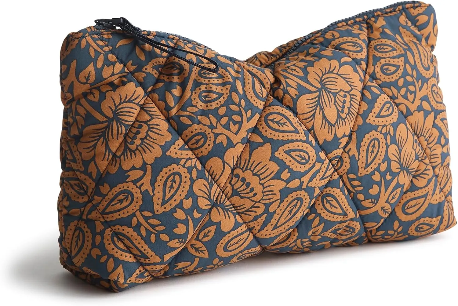 Vera Bradley Featherweight Medium Pouch, Lotus Montage Roasted Pecan