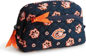 Vera Bradley Women's Cotton NFL Medium Cosmetic Makeup Organizer Bag (Multiple Teams Available)