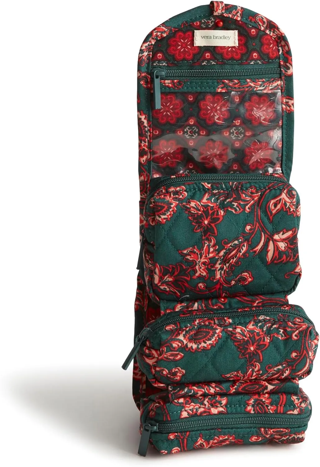 Vera Bradley Women's Premium Cotton All Wrapped Up Cosmetic Bookbag