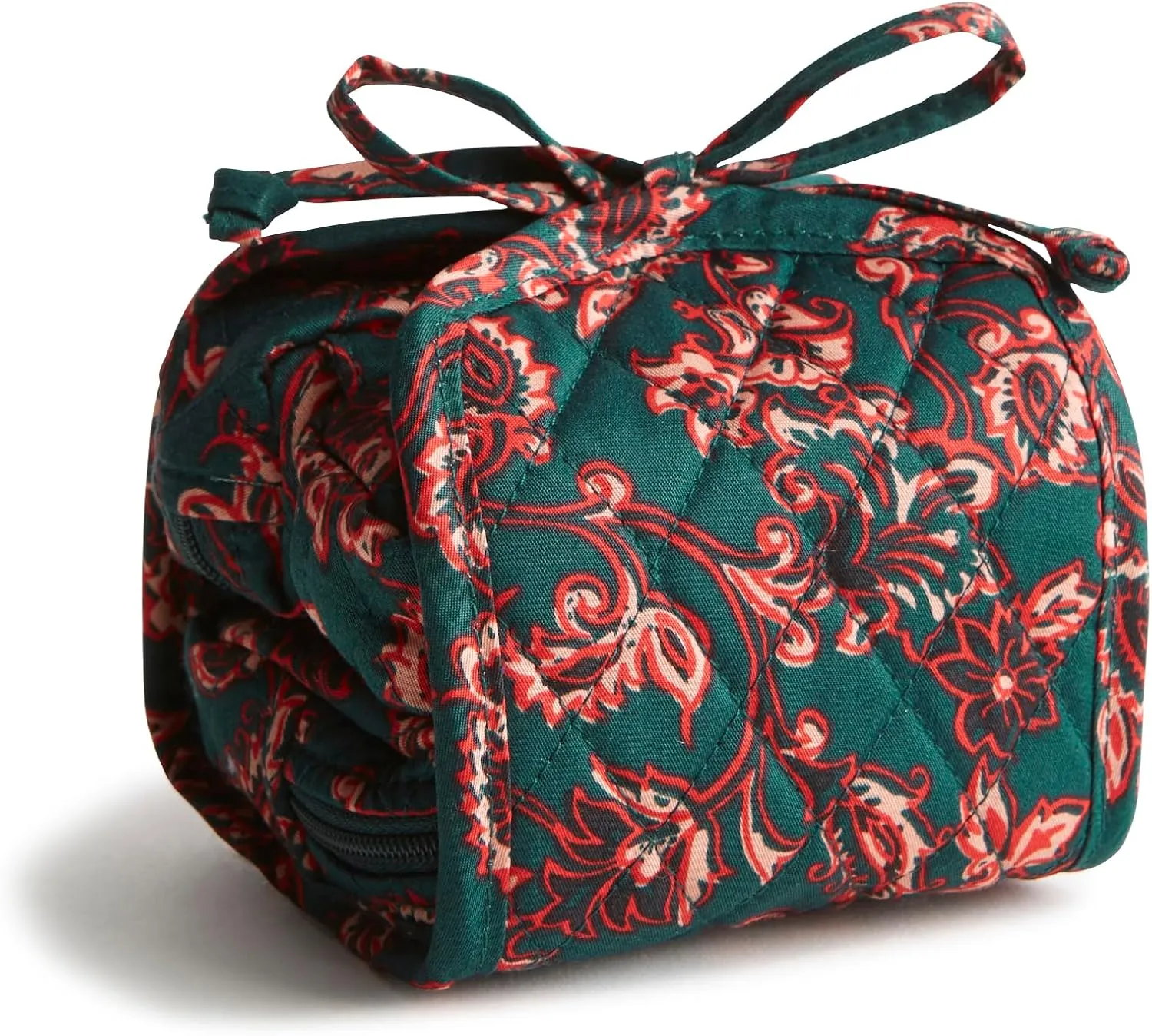 Vera Bradley Women's Premium Cotton All Wrapped Up Cosmetic Bookbag