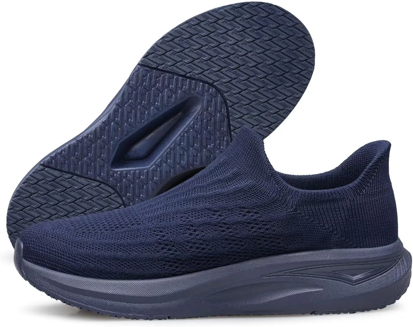 vibdiv Slip-in Walking Shoes Men Barefoot Sock Sneakers Flat Lightweight Casual Comfortable Breathable Laceless