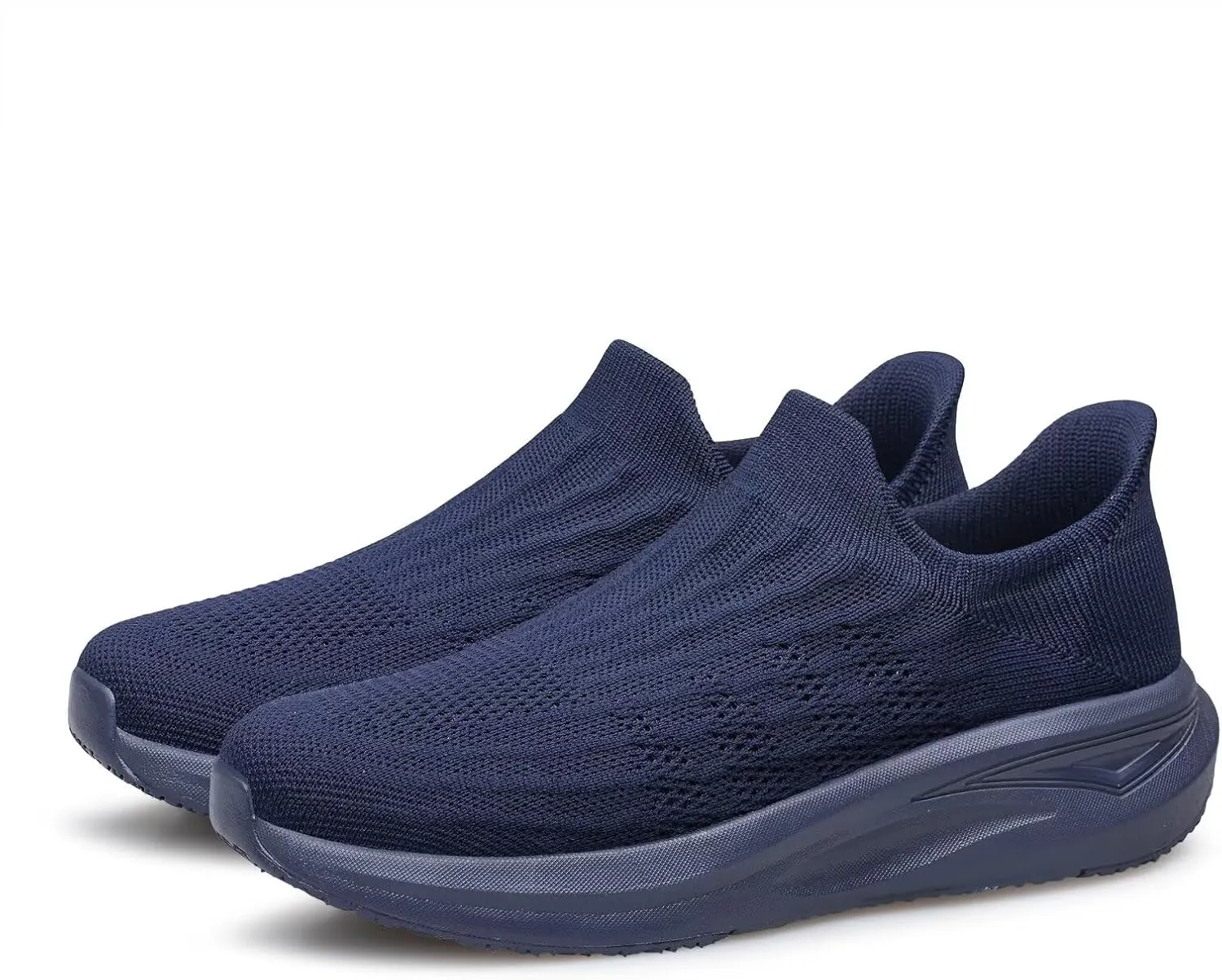 vibdiv Slip-in Walking Shoes Men Barefoot Sock Sneakers Flat Lightweight Casual Comfortable Breathable Laceless