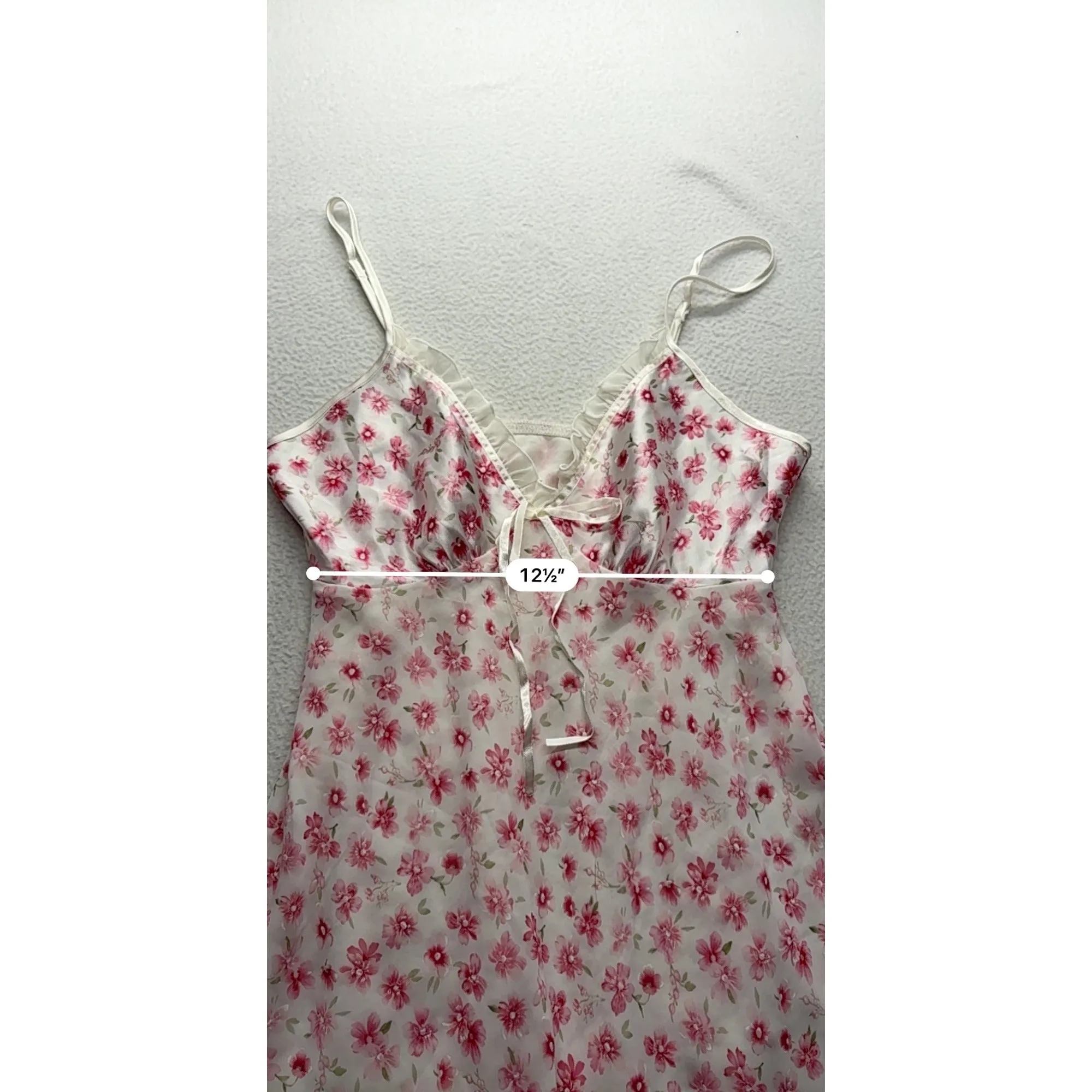 Vintage Expressions By California Dynasty Floral Sheer Nightie #7448