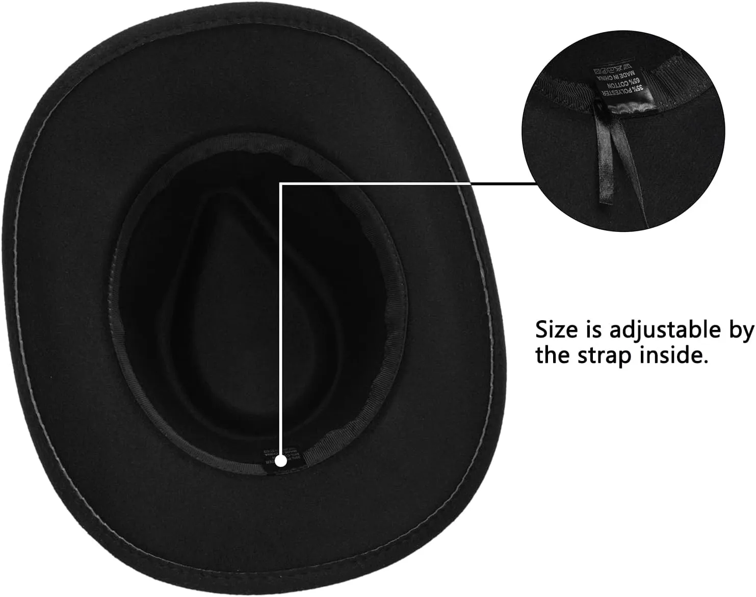 Vintage Western Cowboy Hat for Men Women - Wide Brim Cowgirl Fedora Bling Hats with Diamonds M