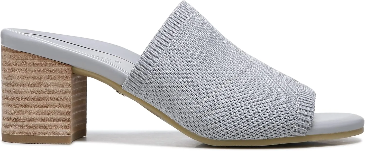 Vionic Women's Papaya Fleur Heeled Knitted Sandal - Supportive Ladies Sandals That Include Three-Zone Comfort with Orthotic Insole Arch Support, Medium Fit Sandals for Women