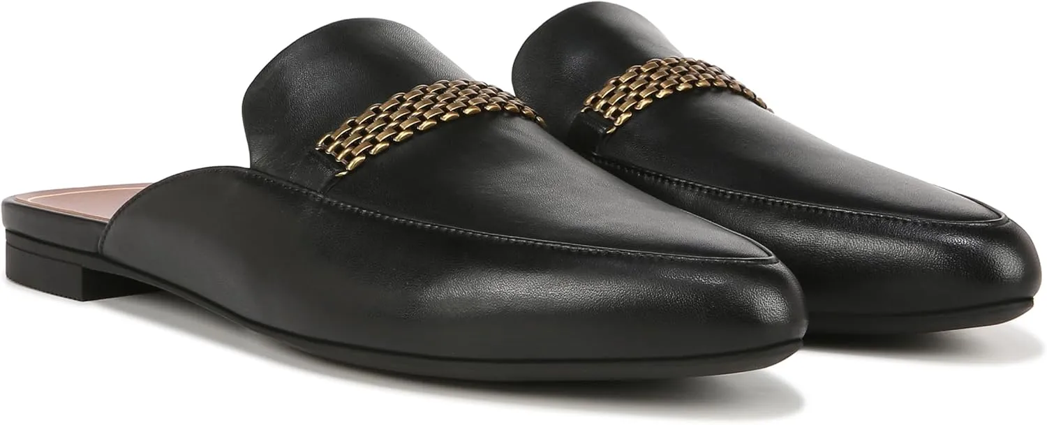 Vionic Women's Starling Mule - Comfortable Flats That Includes a Built-in Arch Support Insole That Helps Correct Pronation and Alleviate Heel Pain Caused by Plantar Fasciitis, Medium Width Sizes 5-12