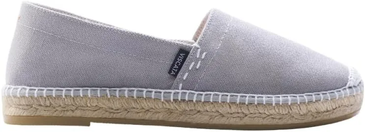 VISCATA Llafranc Canvas Espadrille Flats with Traditional White Stitching Soft Breathable Cotton Canvas and 100% Natural Jute Midsole for All Casual Occasions