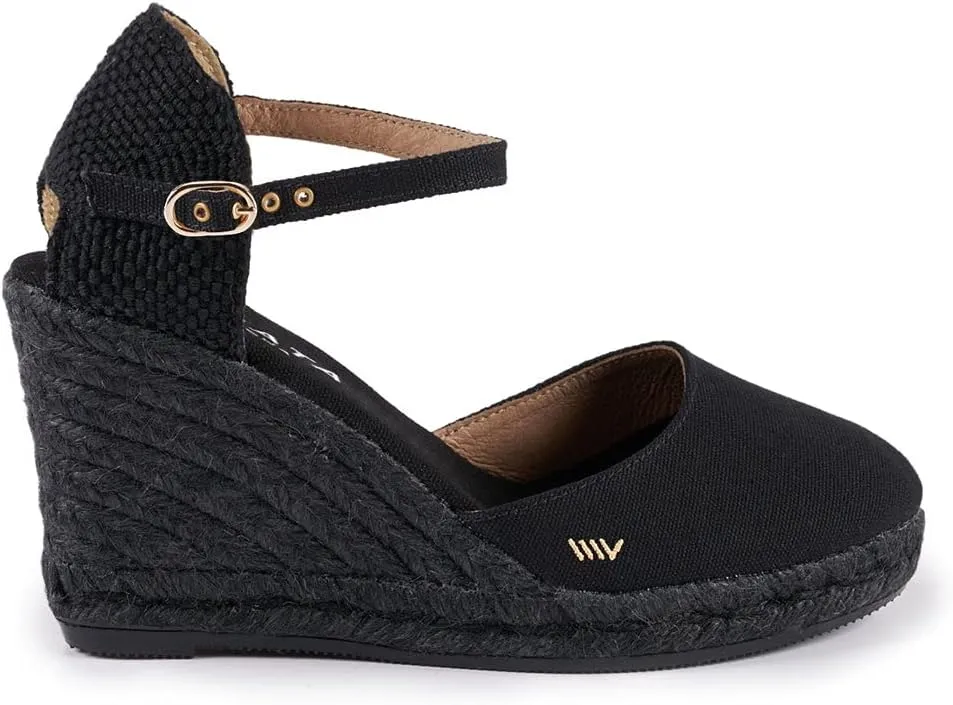VISCATA Satuna Women's Sandals Espadrille Canvas Buckle Wedges