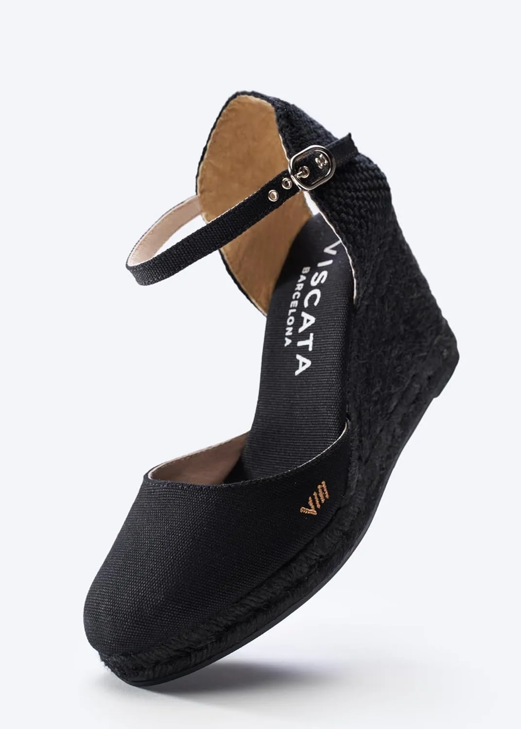 VISCATA Satuna Women's Sandals Espadrille Canvas Buckle Wedges