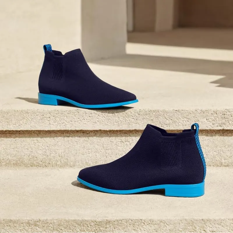 VIVAIA Ryan Pro Women's Ankle Boots Pull on Chelsea Slip on Short Square-toe Booties Lady Dress Blazer Skirt Jeans Winter Fall Water Repellent Ankle Boots