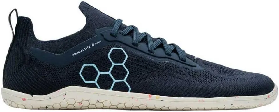 Vivobarefoot Primus Lite Knit Mens Barefoot Shoes | Build Strength, Balance & Mobility | Lightweight for Training & Running | Wide Fit Grounding Shoes | Flexible Knit