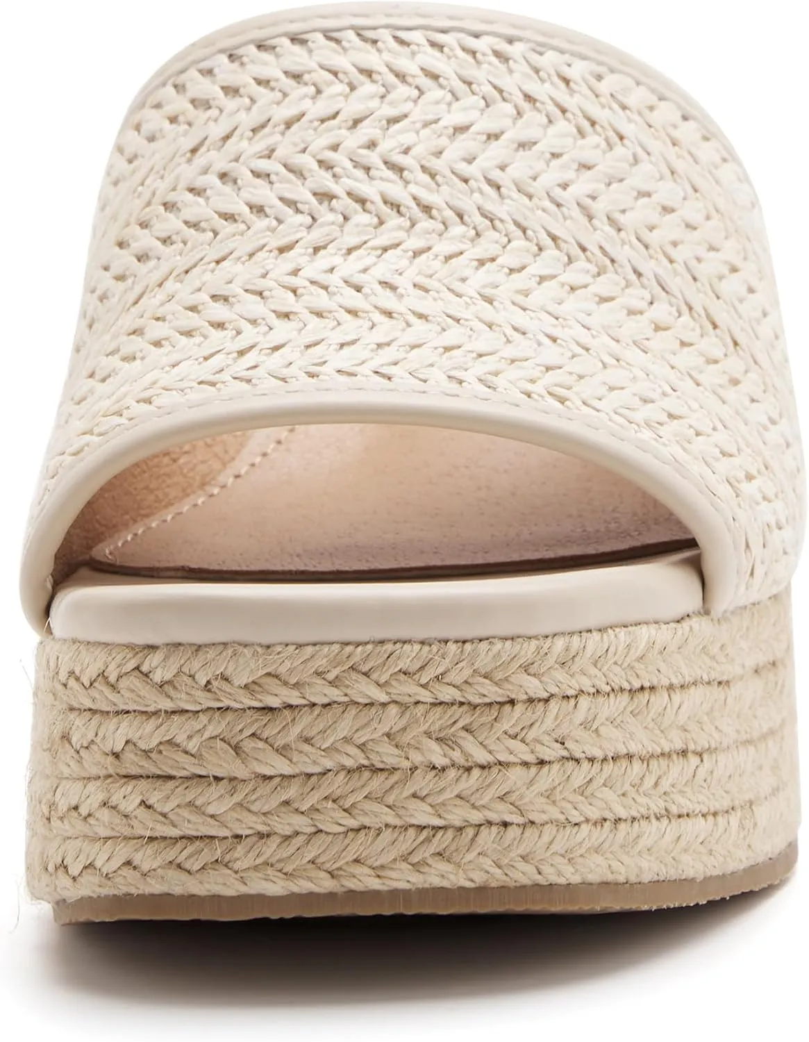 vodvob Platform Sandals for Women Wedges Open Toe Comfort Slip On Mules Bohemia Sandals Casual Summer Slides Espadrille Sandals