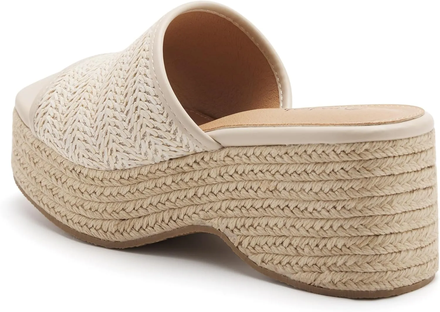 vodvob Platform Sandals for Women Wedges Open Toe Comfort Slip On Mules Bohemia Sandals Casual Summer Slides Espadrille Sandals