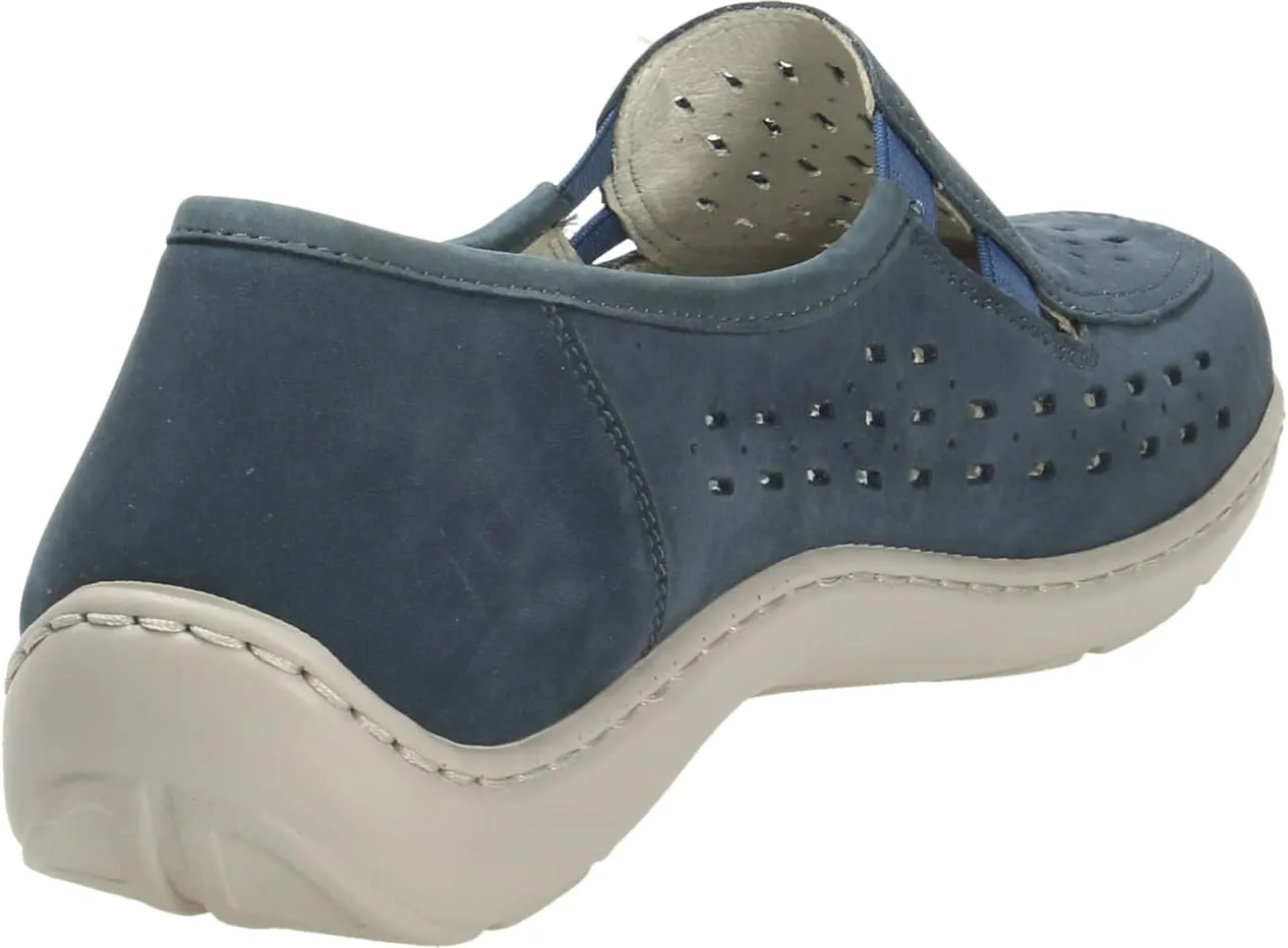 Waldläufer Comfortable up to 25mm Heel Wedge Blue