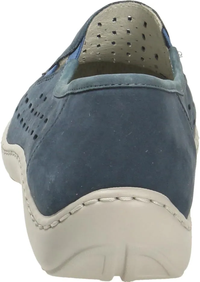 Waldläufer Comfortable up to 25mm Heel Wedge Blue